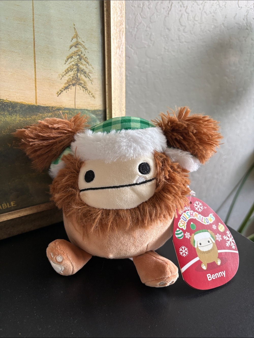 Squishmallow Benny the Bigfoot Christmas Hat 5β